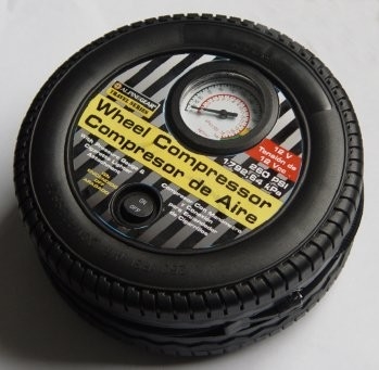 Compressor de ar plástico do pneu da C.C. 12v do preto da mangueira do carro 59cm para o isqueiro do cigarro do carro